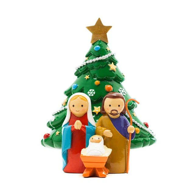 Sagrada Famí­lia com Árvore de Natal